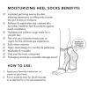 imageKitsch Moisturizing Socks for Cracked Heel Treatment  Reusable Spa Socks for Women ampamp Men with Insulated Gel Lining  Overnight Heel Socks for Dry Cracked Feet Hydrating OpenToe Design  1 PairCream