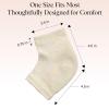 imageKitsch Moisturizing Socks for Cracked Heel Treatment  Reusable Spa Socks for Women ampamp Men with Insulated Gel Lining  Overnight Heel Socks for Dry Cracked Feet Hydrating OpenToe Design  1 PairCream