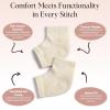 imageKitsch Moisturizing Socks for Cracked Heel Treatment  Reusable Spa Socks for Women ampamp Men with Insulated Gel Lining  Overnight Heel Socks for Dry Cracked Feet Hydrating OpenToe Design  1 PairCream