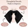 imageKitsch Oversized Hair Bows for Women  Recycled Polyester Material  Stylish and Elegant  Cute Hair Bow Clips  Black 1pcBlack