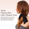 imageKitsch Oversized Hair Bows for Women  Recycled Polyester Material  Stylish and Elegant  Cute Hair Bow Clips  Black 1pcBlack