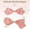 imageKitsch Oversized Hair Bows for Women  Recycled Polyester Material  Stylish and Elegant  Cute Hair Bow Clips  Black 1pcRosewood