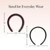 imageKitsch Recycled Fabric Satin ampamp Velvet Headbands for Women Non Slip  Soft Stretchy and Lightweight  Plush Velvet ampamp Smooth Satin Headbands for Girls  Black ampamp Chocolate 2pc SetBlack  Chocolate