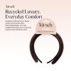 imageKitsch Recycled Fabric Satin ampamp Velvet Headbands for Women Non Slip  Soft Stretchy and Lightweight  Plush Velvet ampamp Smooth Satin Headbands for Girls  Black ampamp Chocolate 2pc SetBlack  Chocolate