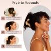 imageKitsch Recycled Plastic Large Claw Clip  Big Marble Hair Clips for Women  Jaw Clips for Girls  Big Claw Clips for Thick Hair 1pc BlondeBlonde