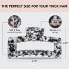 imageKitsch Recycled Plastic Large Claw Clip Big Open Shape Hair Clips for Women Large Hair Claw Clips ampamp Jaw Clips Big Claw Clips for Thick Hair 1pc BlackBlack