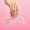 imageKitsch Recycled Plastic Large Claw Clip Big Open Shape Hair Clips for Women Large Hair Claw Clips ampamp Jaw Clips Big Claw Clips for Thick Hair 1pc BlackPink Kitty Faces