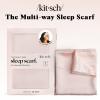 imageKitsch Satin Head Scarf  MultiWay Scarf  Stylish Bandana for Women Satin Bonnet for Sleeping ampamp Hair Wrapping at Night  Blush