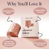 imageKitsch Shower Head Filter for Hard Water  Shower Filter with KDF55 ampamp Calcium Sulfite Helps Reduce Chlorine ampamp Impurities Water Softener  Bathroom Accessories for Healthier Hair ampamp Skin  BlackTerracotta