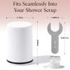 imageKitsch Shower Head Filter for Hard Water  Shower Filter with KDF55 ampamp Calcium Sulfite Helps Reduce Chlorine ampamp Impurities Water Softener  Bathroom Accessories for Healthier Hair ampamp Skin  BlackWhite