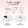 imageKitsch Spiral Hair Ties for Women  Creaseless and Dentfree Black Hair Ties No Damage Phone Cord Coils  Made of Flexible and Durable Plastic  Ideal for Daily Use  8pcsTransparent