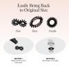 imageKitsch Spiral Hair Ties for Women  Creaseless and Dentfree Black Hair Ties No Damage Phone Cord Coils  Made of Flexible and Durable Plastic  Ideal for Daily Use  8pcsWatercolor