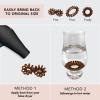 imageKitsch Spiral Hair Ties for Women  Creaseless and Dentfree Black Hair Ties No Damage Phone Cord Coils  Made of Flexible and Durable Plastic  Ideal for Daily Use  8pcsBrunette