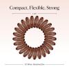imageKitsch Spiral Hair Ties for Women  Creaseless and Dentfree Black Hair Ties No Damage Phone Cord Coils  Made of Flexible and Durable Plastic  Ideal for Daily Use  8pcsBrunette