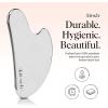 imageKitsch Stainless Steel Gua Sha Facial Tools  Lymphatic Drainage Massager for Face ampamp Chin Jawline Shaper Double Chin Reducer Guasha Tool for Face Massager Skin Care Tools  IrridescentSilver