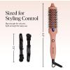 imageKitsch Thermal Brush Heated Round Brush  Barrel Hair Brush ampamp Hair Styling Tool for Smooth Blowouts Volume ampamp Shine Quick HeatUp  FrizzReducing Ceramic Tourmaline Styling for All Hair Types