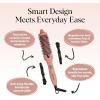 imageKitsch Thermal Brush Heated Round Brush  Barrel Hair Brush ampamp Hair Styling Tool for Smooth Blowouts Volume ampamp Shine Quick HeatUp  FrizzReducing Ceramic Tourmaline Styling for All Hair Types