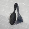 imageKitsch Wide Tooth Detangler Comb  Curved Handle for Curly Wet ampamp Thick Hair Black Shower Comb for WomenMini Travel Brush