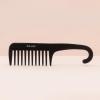 imageKitsch Wide Tooth Detangler Comb  Curved Handle for Curly Wet ampamp Thick Hair Black Shower Comb for WomenWide Tooth Comb