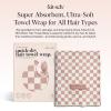 imageKitsch XL Microfiber Hair Towel Wrap for Women  Ultra Absorbent Microfiber Towel for Wet Curly Long or Short Hair  Quick Dry AntiFrizz Hair Wrap  Cherry Print 40x24 inchesTerracotta Checkered