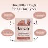 imageKitsch XL Microfiber Hair Towel Wrap for Women  Ultra Absorbent Microfiber Towel for Wet Curly Long or Short Hair  Quick Dry AntiFrizz Hair Wrap  Cherry Print 40x24 inchesTerracotta