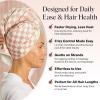 imageKitsch XL Microfiber Hair Towel Wrap for Women  Ultra Absorbent Microfiber Towel for Wet Curly Long or Short Hair  Quick Dry AntiFrizz Hair Wrap  Cherry Print 40x24 inchesTerracotta Checkered
