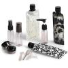 imageKitsch 11 PCS Travel Bottles for Toiletries  Travel Essentials Kit for Shampoo Conditioner Lotion ampamp More  TSA Approved Travel Bottles LeakProof Refillable Travel Size Containers  Black ampamp IvoryBlack Tie Dye