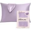 imageKitsch Holiday Satin Pillowcase with Zipper for Hair and Skin Softer Than Silk Pillow Cases 2 Pack Cooling Pillow Covers Machine Washable WrinkleFree Satin Queen Size Set of 2 19quotx26quot BlushLavender