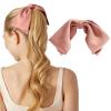 imageKitsch Oversized Hair Bows for Women  Recycled Polyester Material  Stylish and Elegant  Cute Hair Bow Clips  Black 1pcRosewood