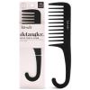 imageKitsch Wide Tooth Detangler Comb  Curved Handle for Curly Wet ampamp Thick Hair Black Shower Comb for WomenWide Tooth Comb