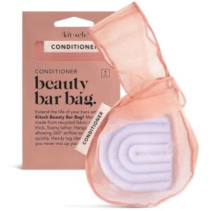 imageKitsch Bar Soap Saver Bag  Patented Mesh Bag Soap Holder for Shampoo and Conditioner Bars  Extends Use ampamp Prevents Soggy Mess  Recycled Mesh Beauty Pouch EcoFriendly  BlackTerracotta