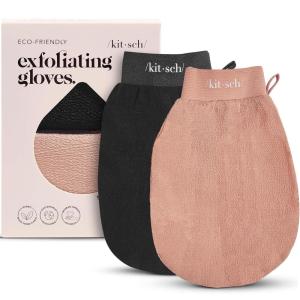 imageKitsch Exfoliating Glove  Korean Exfoliating Mitt ampamp Deep Exfoliating Body Scrubber for Shower Bath  Body Exfoliator Dead Skin Remover  Skin Care for Smooth Renewed Skin  1pc LeopardBlack  Terracotta