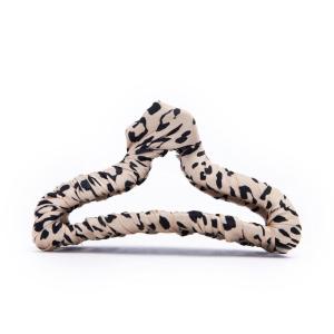 imageKitsch FabricWrapped Claw Clip Medium Open Shape Hair Clips for Women Medium Hair Claw Clips ampamp Jaw Clips Claw Clips for Thick Hair Claw Hair Clips for Girls 1pc Leopard