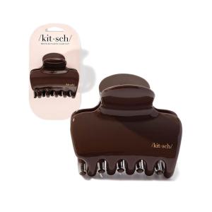 imageKitsch Medium Hair Clips for Women  Strong Hold Claw Clips for Thick or Thin Hair  Recycled Plastic NonSlip Durable  Cherry Print  Ideal Gifts for Women  1pcChocolate