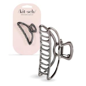 imageKitsch Metal Hair Clips for Women  Durable ampamp Elegant Metal Claw Clips Perfect for Everyday Use ampamp Special Occasions  Ideal Gifts for Women  Gold 1 PcHematite
