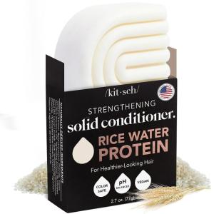 imageKitsch Rice Water Conditioner Bar for Hair Growth  Rice Protein Hair Conditioner Bar to Repair Damage Prevent Split Ends ampamp Boosts Shine  Paraben Silicone ampamp SulfateFree Hair Care  27 oz27 Ounce Pack of 1