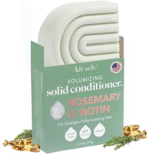 imageKitsch Rosemary ampamp Biotin Volumizing Hair Conditioner Bar for Hair Growth ampamp Thickening  Hydrating ampamp Cleansing Hair Conditioner for Women ampamp Men  Paraben Silicone ampamp Sulfate Free  Made in USA  27 oz