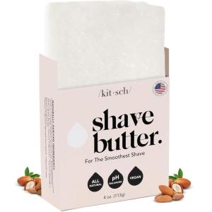 imageKitsch Shaving Soap for Men  Hydrating Shave Butter ampamp Shave Soap Bar  Nourishing Bar Soap for Smooth IrritationFree Shave  Paraben Silicone ampamp SulfateFree  Vegan Made in USA  4 ozShave Butter Bar