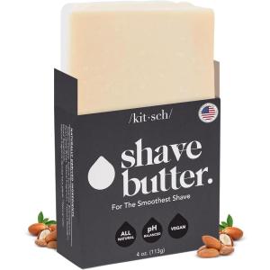 imageKitsch Shaving Soap for Men  Hydrating Shave Butter ampamp Shave Soap Bar  Nourishing Bar Soap for Smooth IrritationFree Shave  Paraben Silicone ampamp SulfateFree  Vegan Made in USA  4 ozShave Butter Bar Gender Neutral