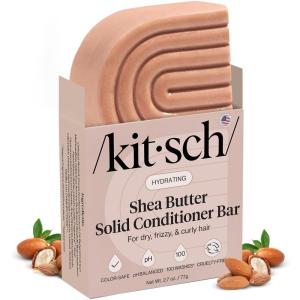 imageKitsch Shea Butter Conditioner Bar  Shea Moisture Conditioner for Soft Hydrated Hair  Solid Hair Conditioner for Hair Care  Paraben Sulfate ampamp SiliconeFree Vegan Made in USA  27 oz