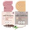 imageKitsch Castor Oil Shampoo Bar ampamp Coconut Oil Conditioner Bar  Nourishing Shampoo and Conditioner Set for Dry Damaged Hair  Strengthening Hair Care Hydrating ampamp DeepMoisturizing  2pc set