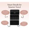 imageKitsch 4Compartment Travel Soap Case  Bar Soap Holder ampamp Organizer Travel Case for Bars  TSAApproved  Lightweight Durable LeakProof Made from Recycled Plastic  Black