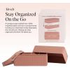 imageKitsch 4Compartment Travel Soap Case  Bar Soap Holder ampamp Organizer Travel Case for Bars  TSAApproved  Lightweight Durable LeakProof Made from Recycled Plastic  Terracotta