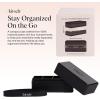 imageKitsch 4Compartment Travel Soap Case  Bar Soap Holder ampamp Organizer Travel Case for Bars  TSAApproved  Lightweight Durable LeakProof Made from Recycled Plastic  Black
