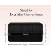 imageKitsch 4Compartment Travel Soap Case  Bar Soap Holder ampamp Organizer Travel Case for Bars  TSAApproved  Lightweight Durable LeakProof Made from Recycled Plastic  Black