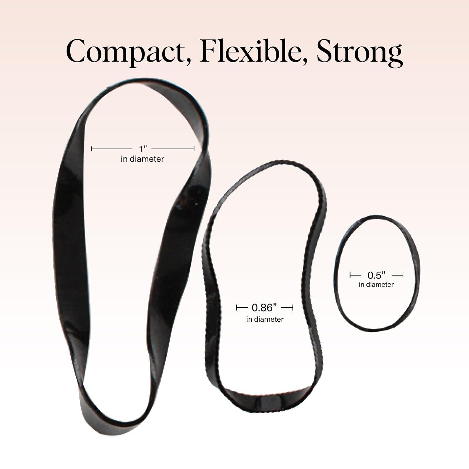 imageKitsch Hair Ties No Damage for Kids Teens and Women  Rubber Bands for Hair Styling  No Snag Hair Elastics  Daily Hair Accessories  Ideal Gifts for Women  500pcs ClearBlack