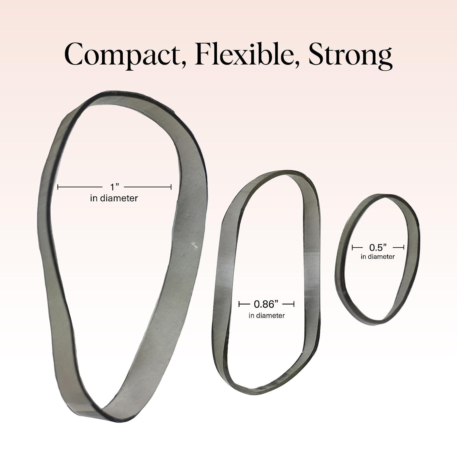 imageKitsch Hair Ties No Damage for Kids Teens and Women  Rubber Bands for Hair Styling  No Snag Hair Elastics  Daily Hair Accessories  Ideal Gifts for Women  500pcs ClearBrown