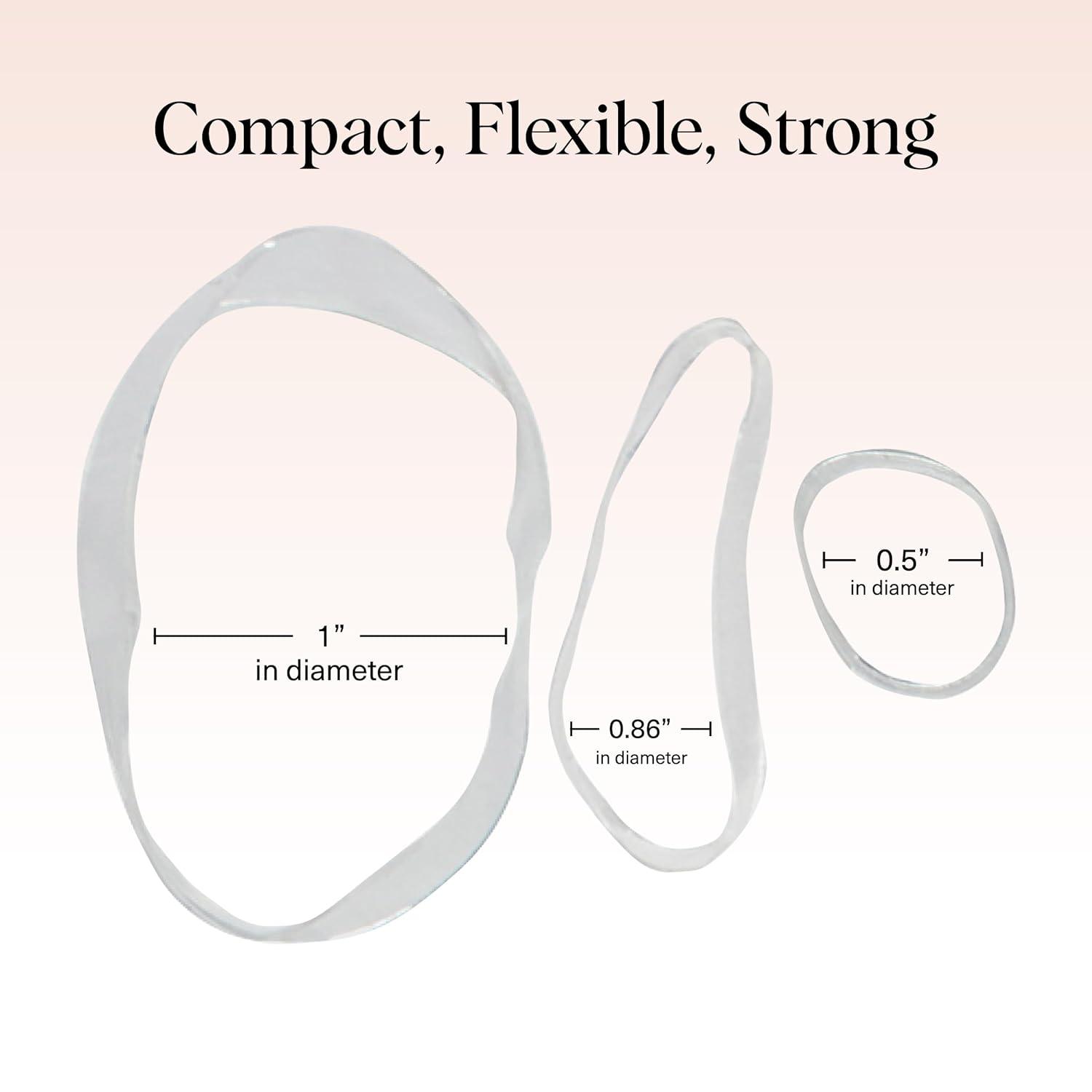 imageKitsch Hair Ties No Damage for Kids Teens and Women  Rubber Bands for Hair Styling  No Snag Hair Elastics  Daily Hair Accessories  Ideal Gifts for Women  500pcs ClearClear