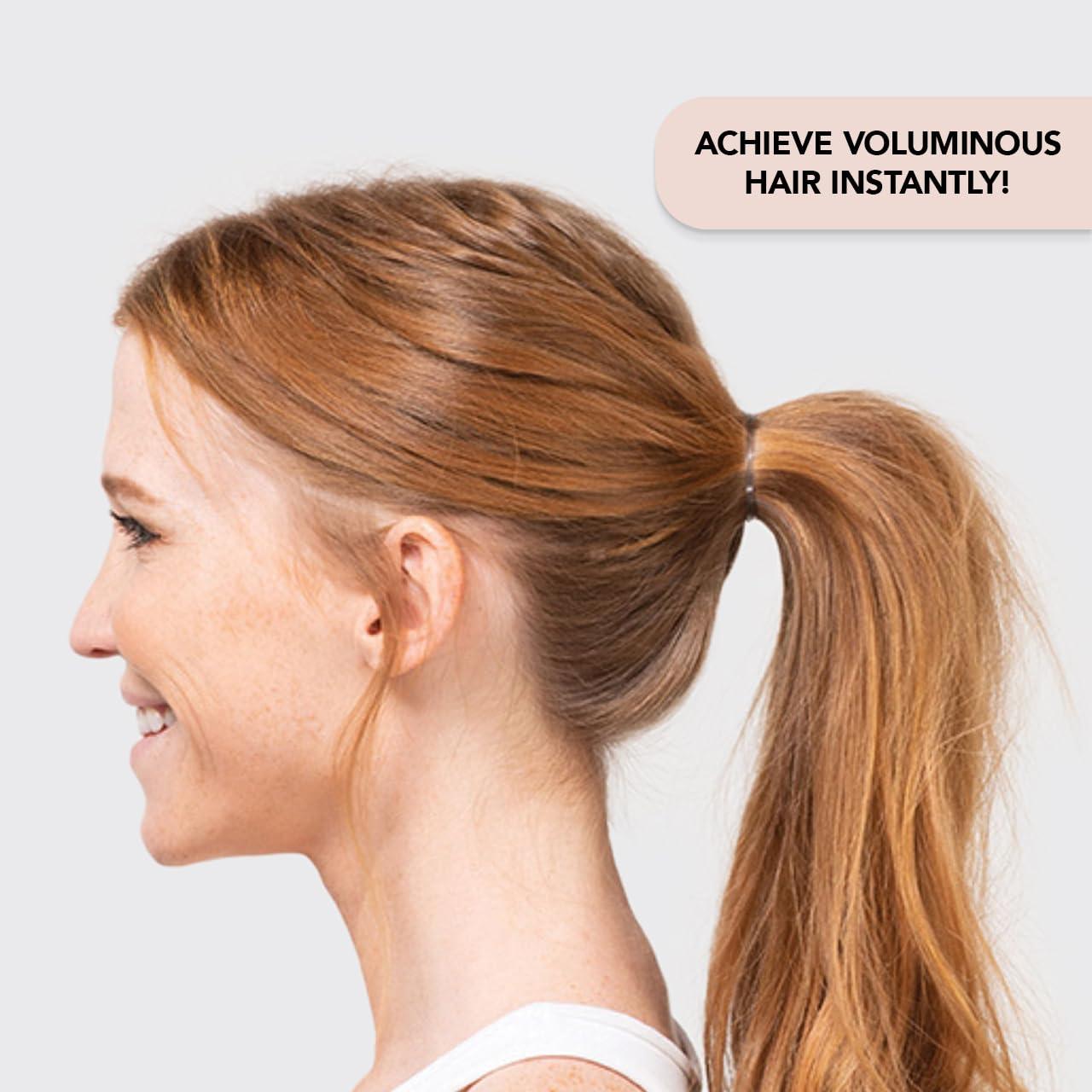 imageKitsch PONYFULL Hair Volumizer Tool  Adds Lift and Style To Your Ponytail  Hair Bun Maker for Women  Ponytail Volumizer Includes 3 No Snag Elastic Ties  Ideal Gifts for Women  Blonde