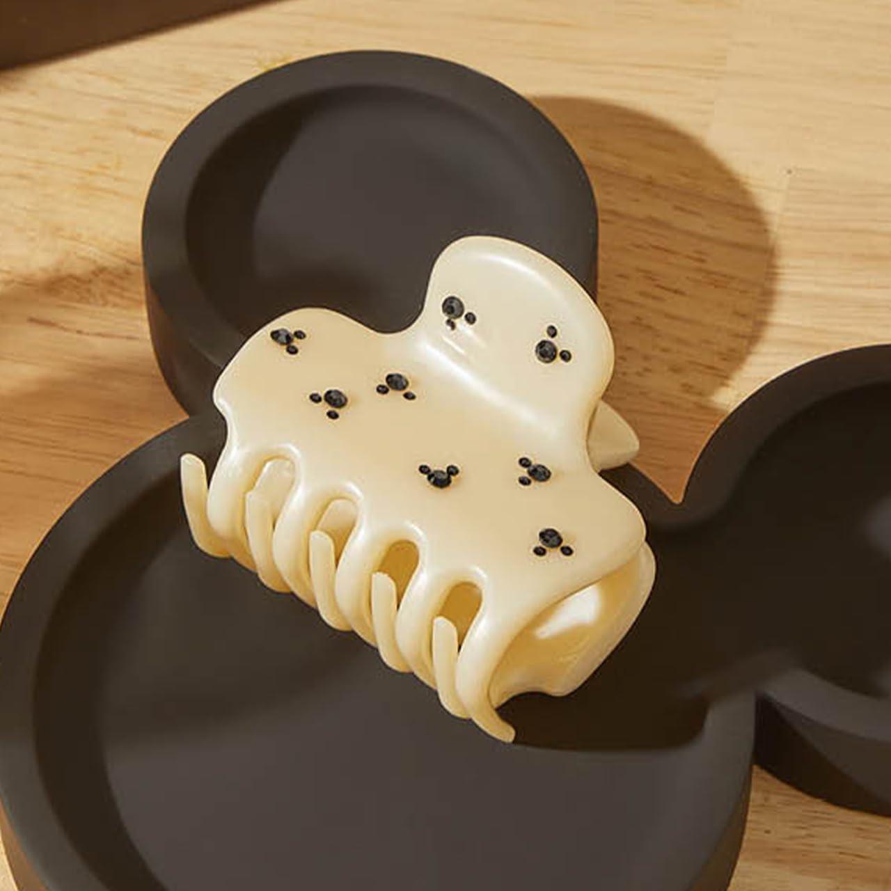 imageKitsch ampamp MickeyMinnie Hair Claw with Rhinestones Cute and Elegant Claw Clips for Girls Great for All Hair Types Recycled Plastic  Ideal Gifts for Women  1pc BlackCream